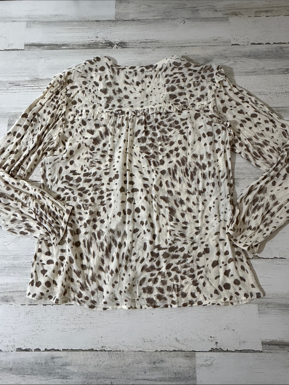 Rails Lydia Puma Animal Print Blouse Size XL - Picture 7 of 11